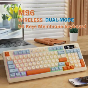 ZIYOU LANG Wireless Gaming Keyboard with Display Screen