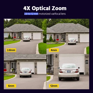 4K Smart Dual Light Varifocal Bullet Network Camera 4X ZOOM Two-way Audio IP67 Human Vehicle Detection Smart Home Cam