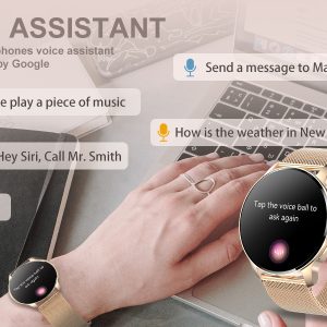 Smart Watch for Women (Answer/Make Call), Fitness Tracker for Android and iOS Phones Waterproof Smartwatch